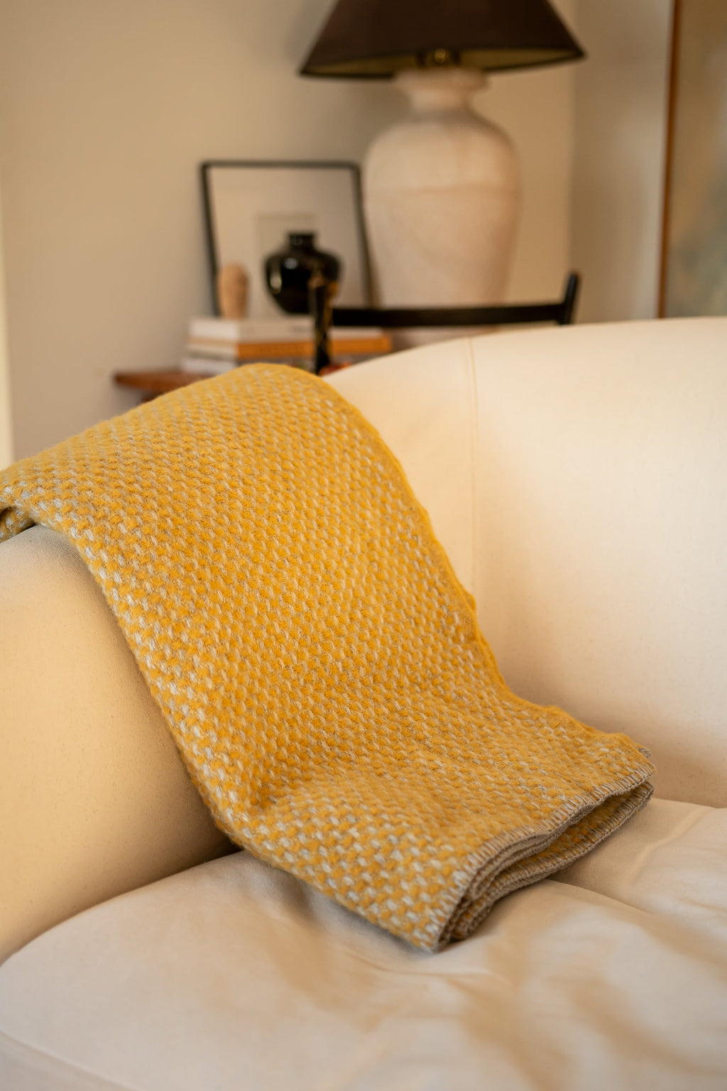 June Twill Wool Blanket - Mustard