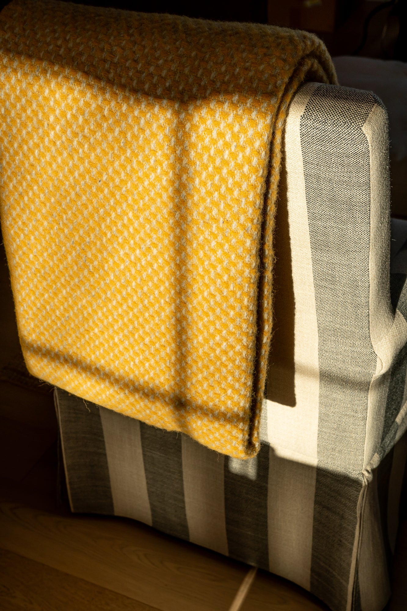June Twill Wool Blanket - Mustard