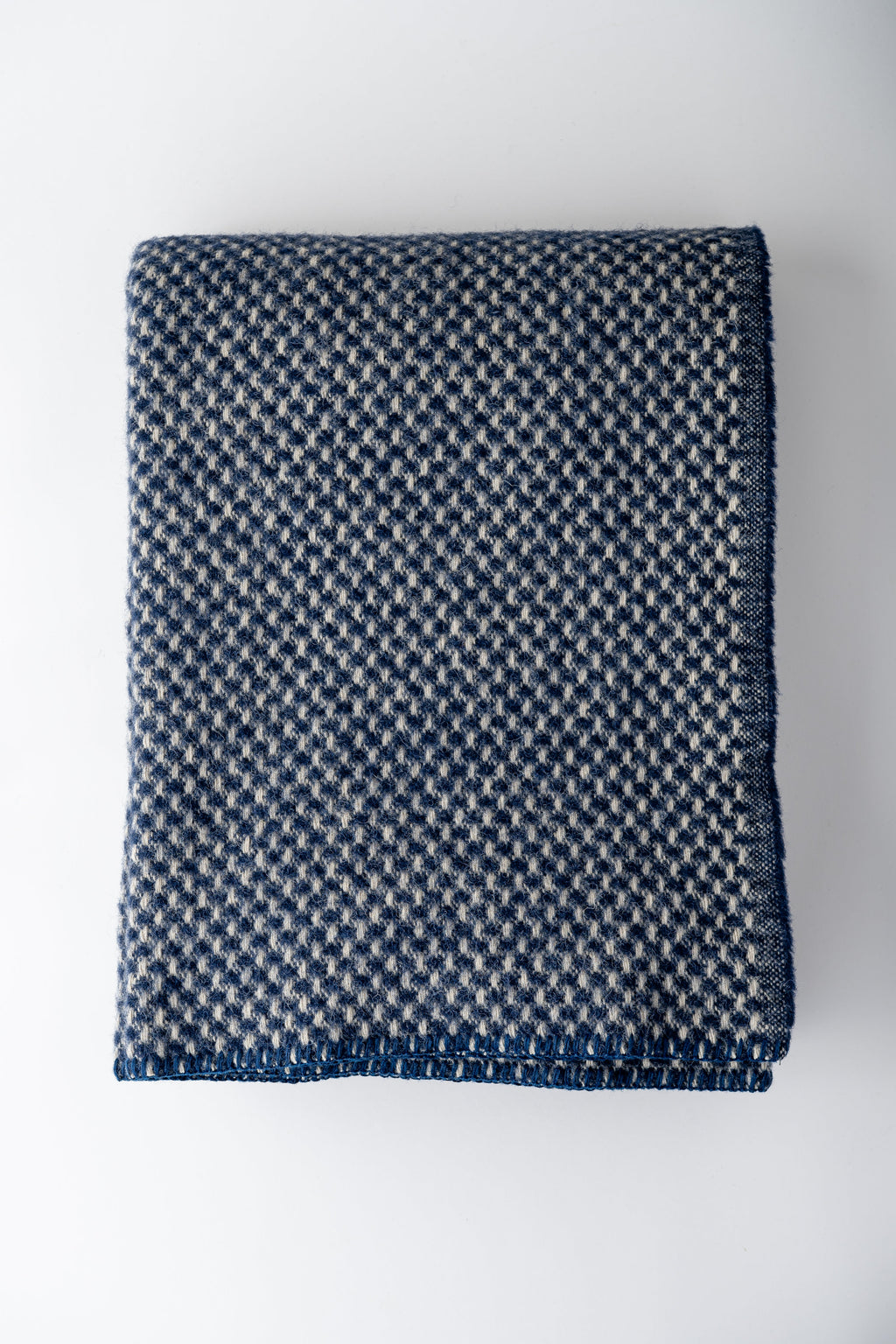 Twill Wool Blanket - Navy