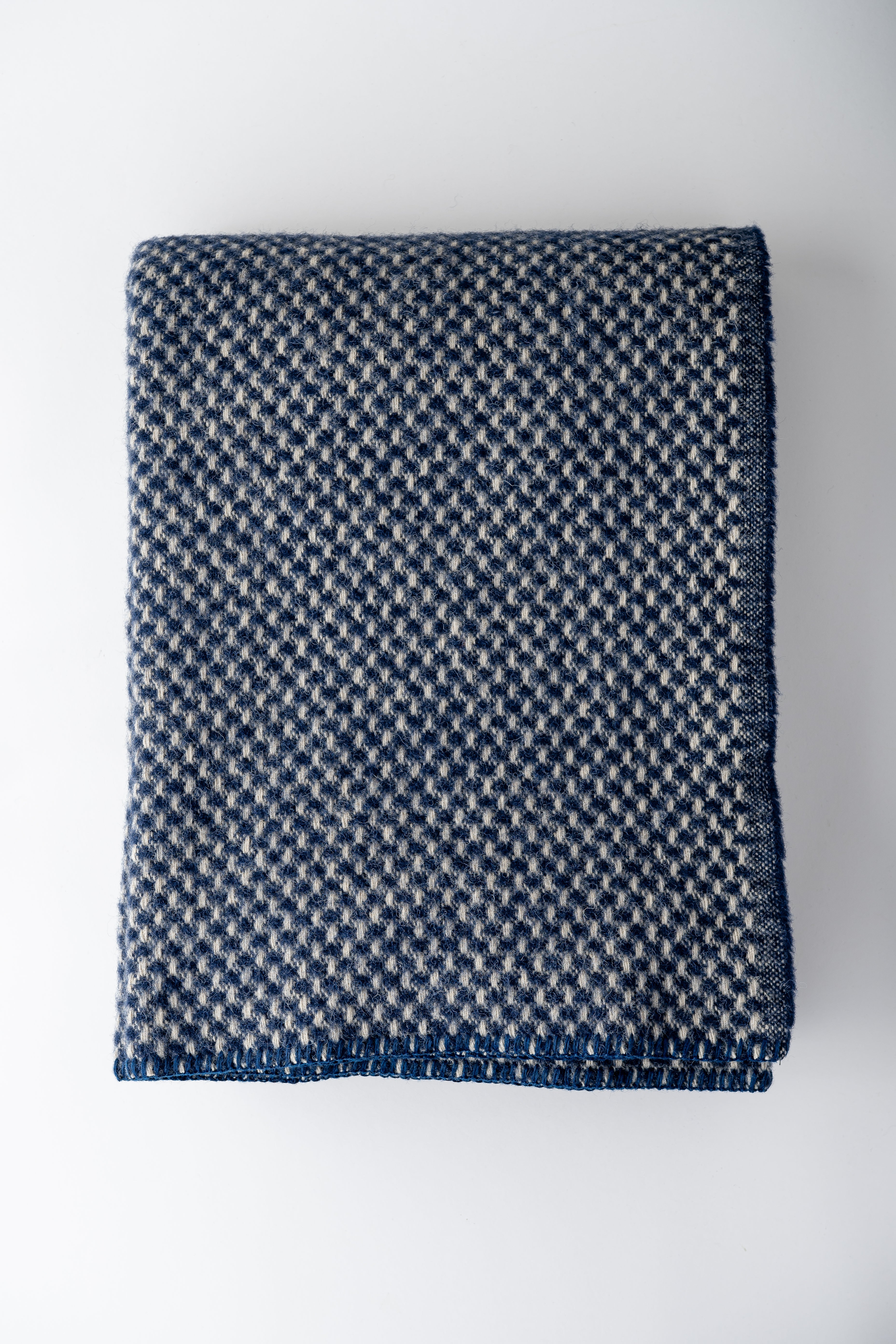 Twill Wool Blanket - Navy