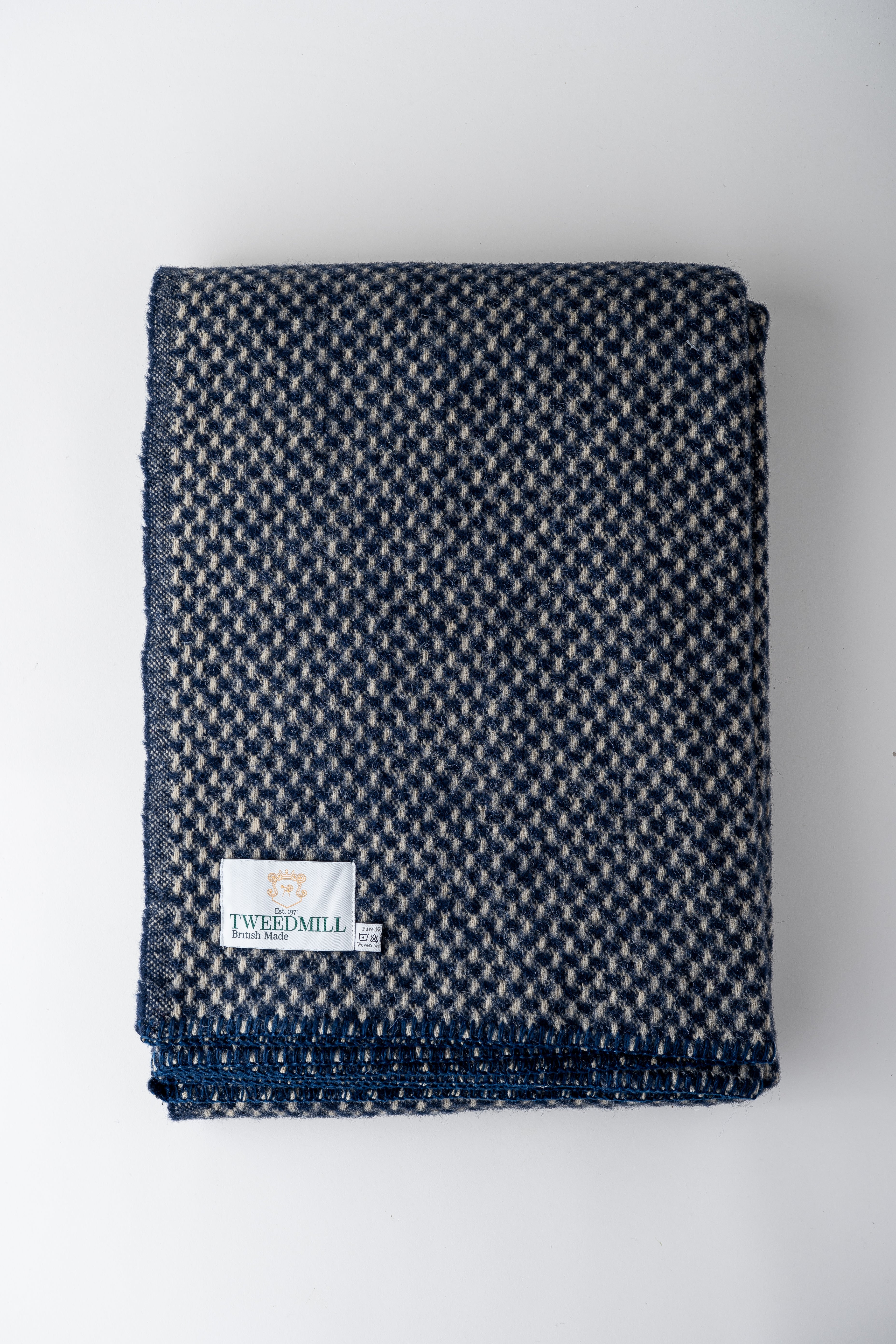 June Twill Wool Blanket - Navy