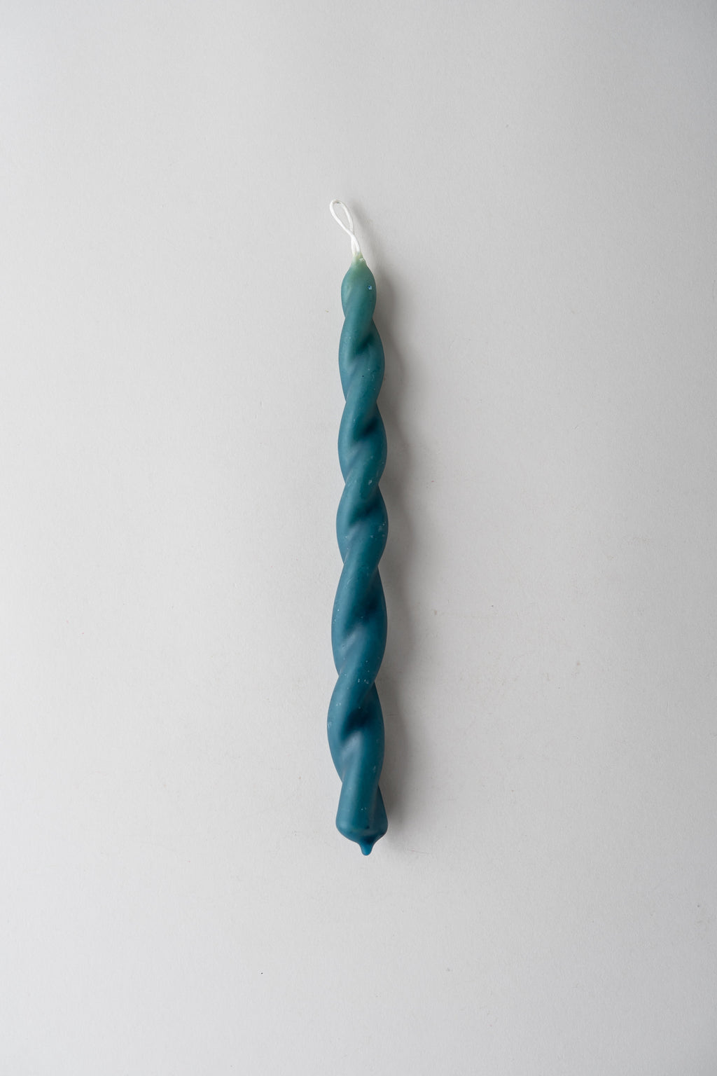 Twisted Beeswax Taper - Blue