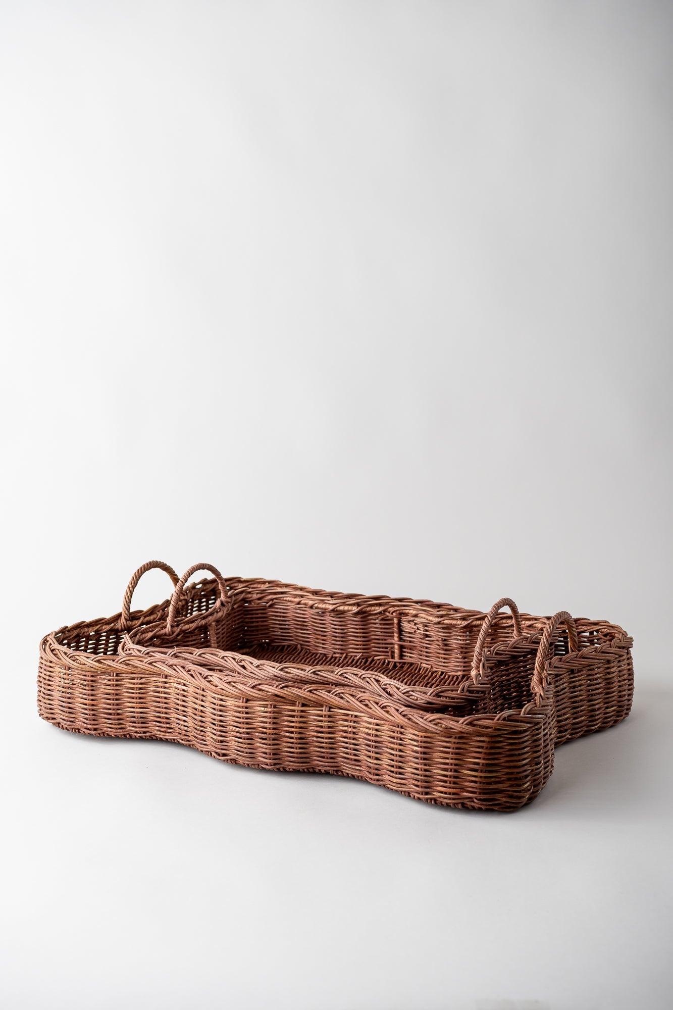June Vera Rattan Tray - Large