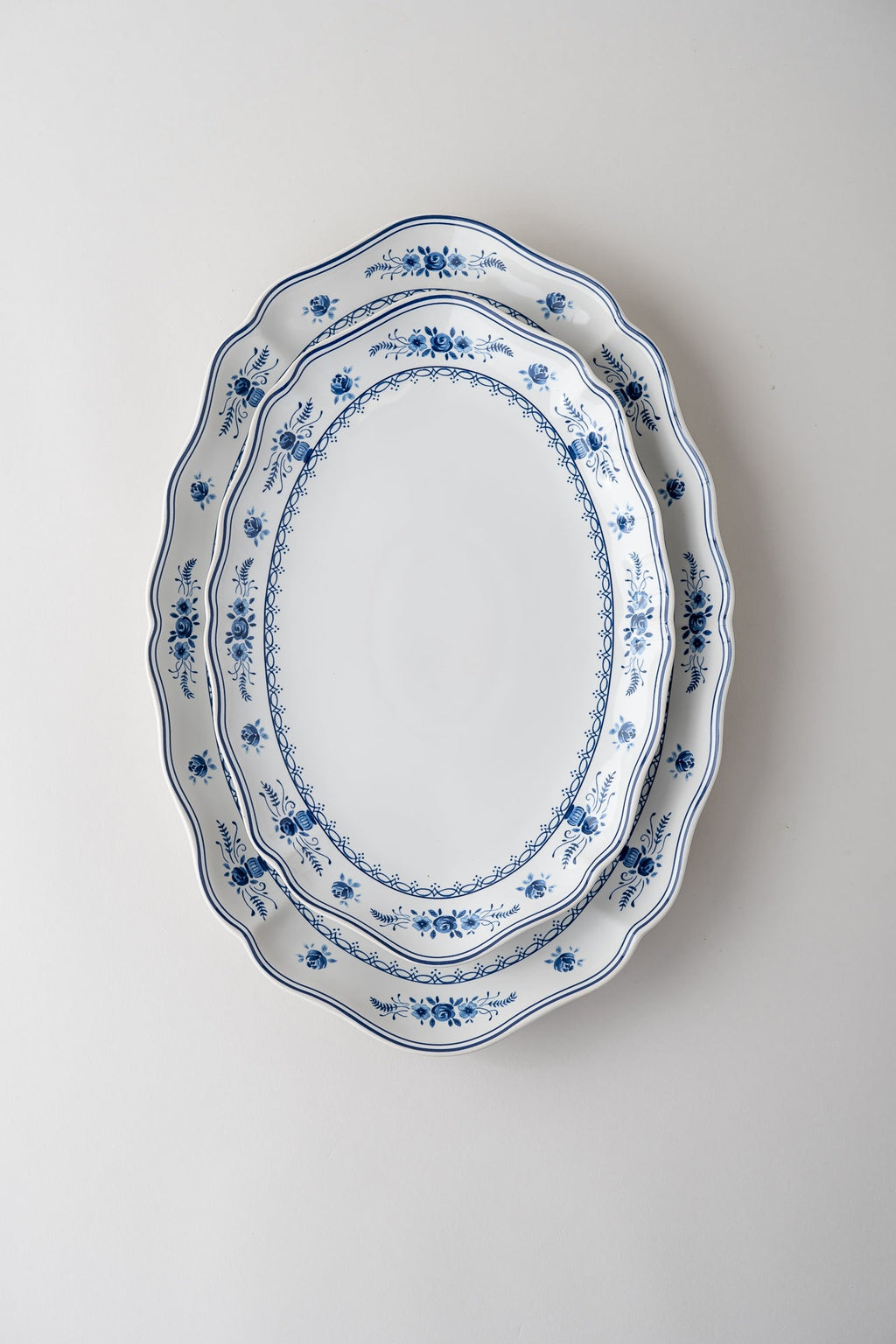 June Vila Blue Oval Platter - Medium