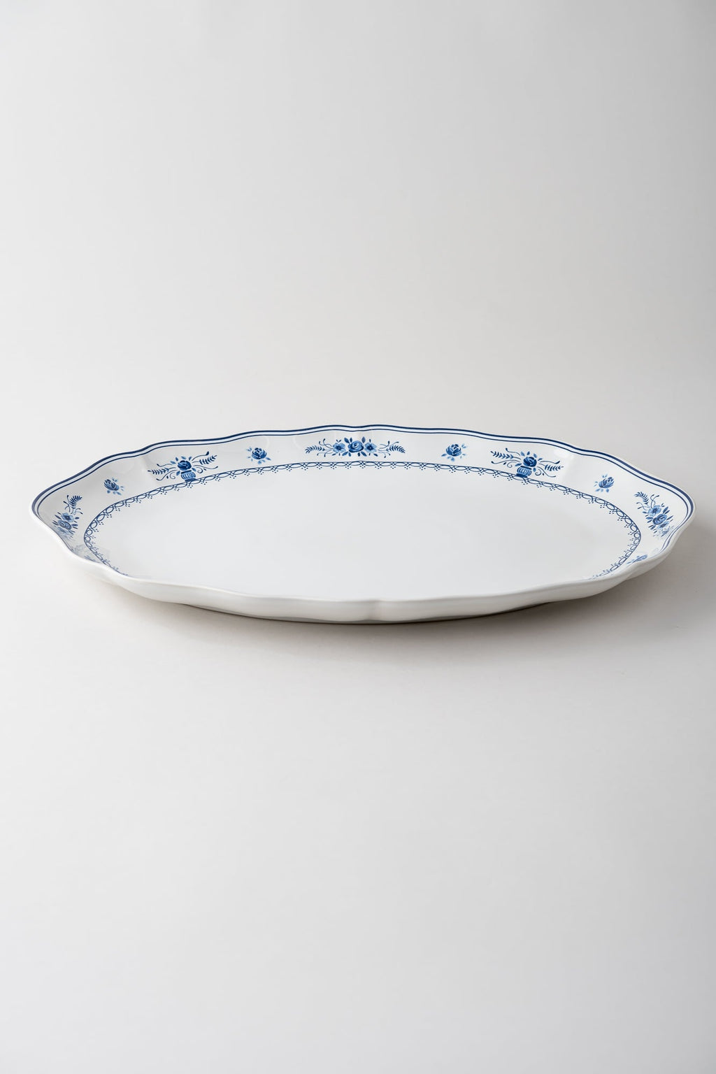 June Vila Blue Oval Platter - Large