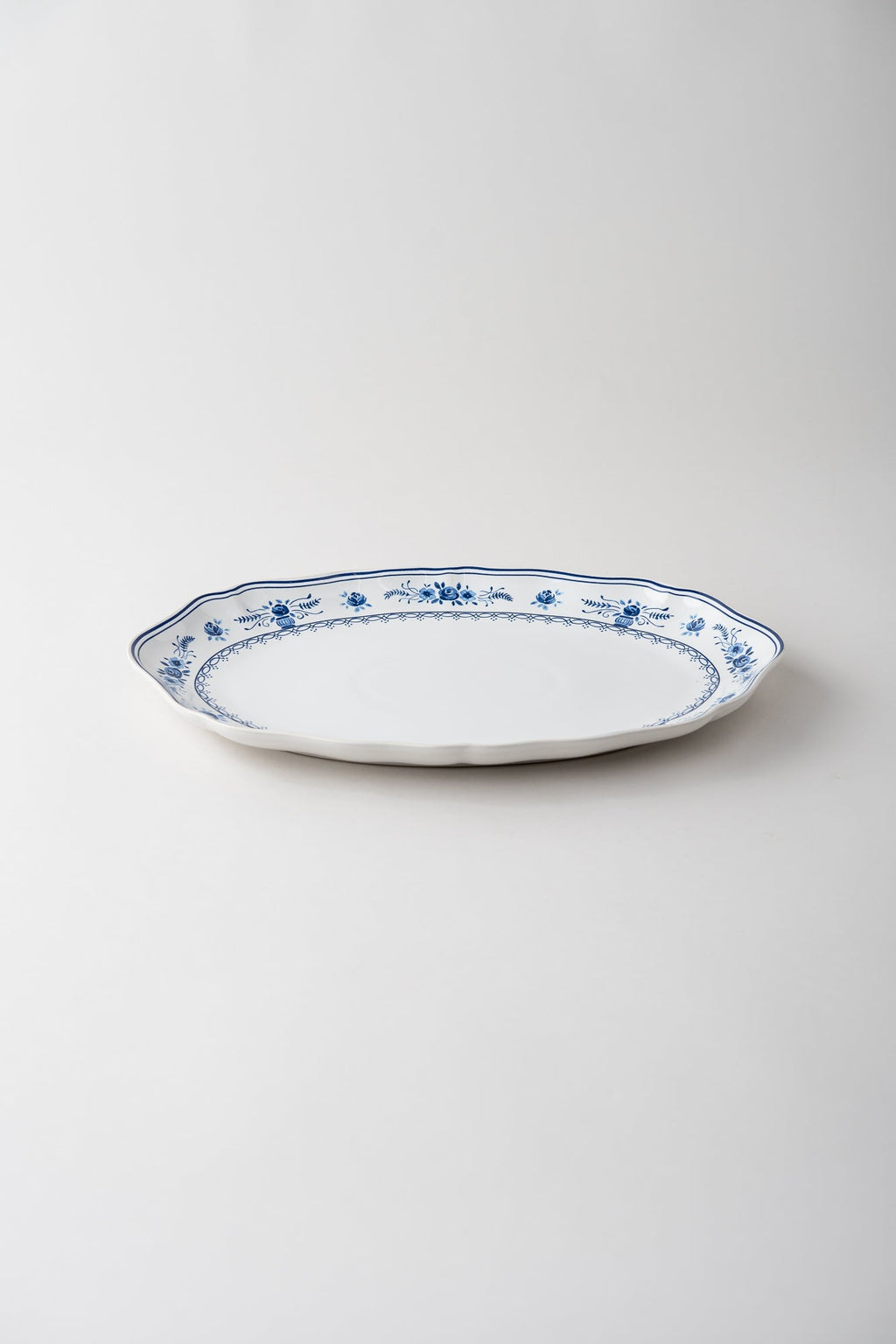 June Vila Blue Oval Platter - Medium