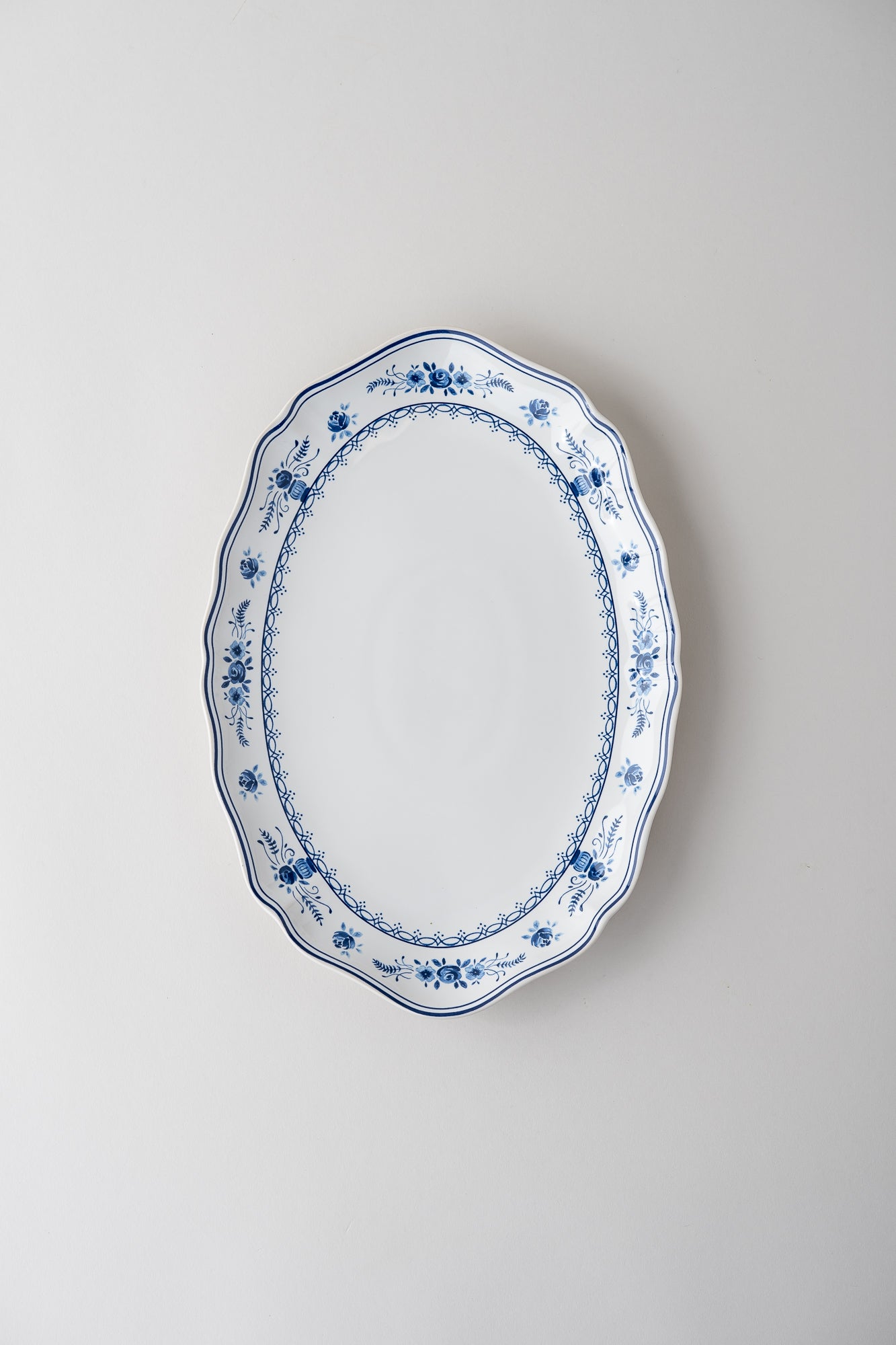 Vila Blue Oval Platter - Medium