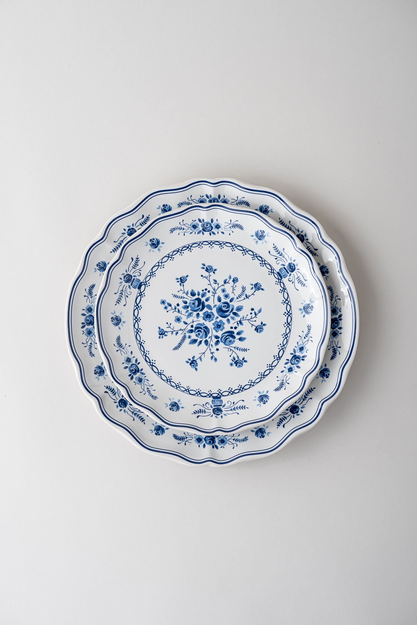 June Vila Blue Salad Plate