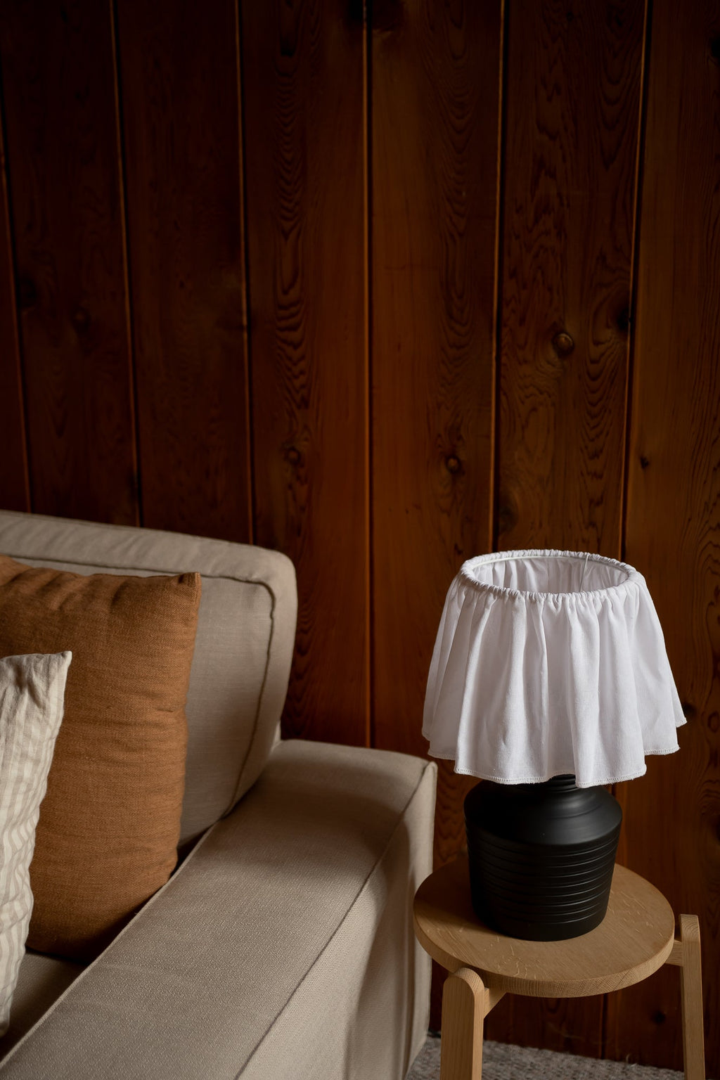 June Voltaire Grande Ruffled Table Lamp