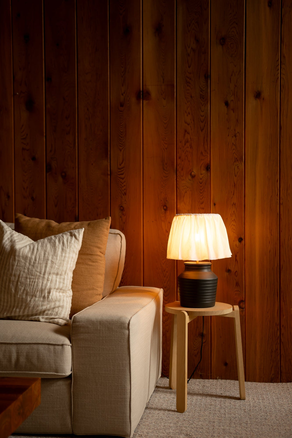 June Voltaire Grande Ruffled Table Lamp