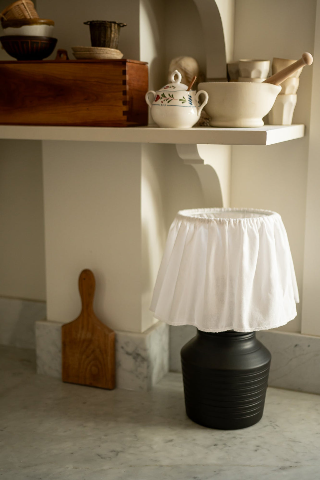 June Voltaire Grande Ruffled Table Lamp