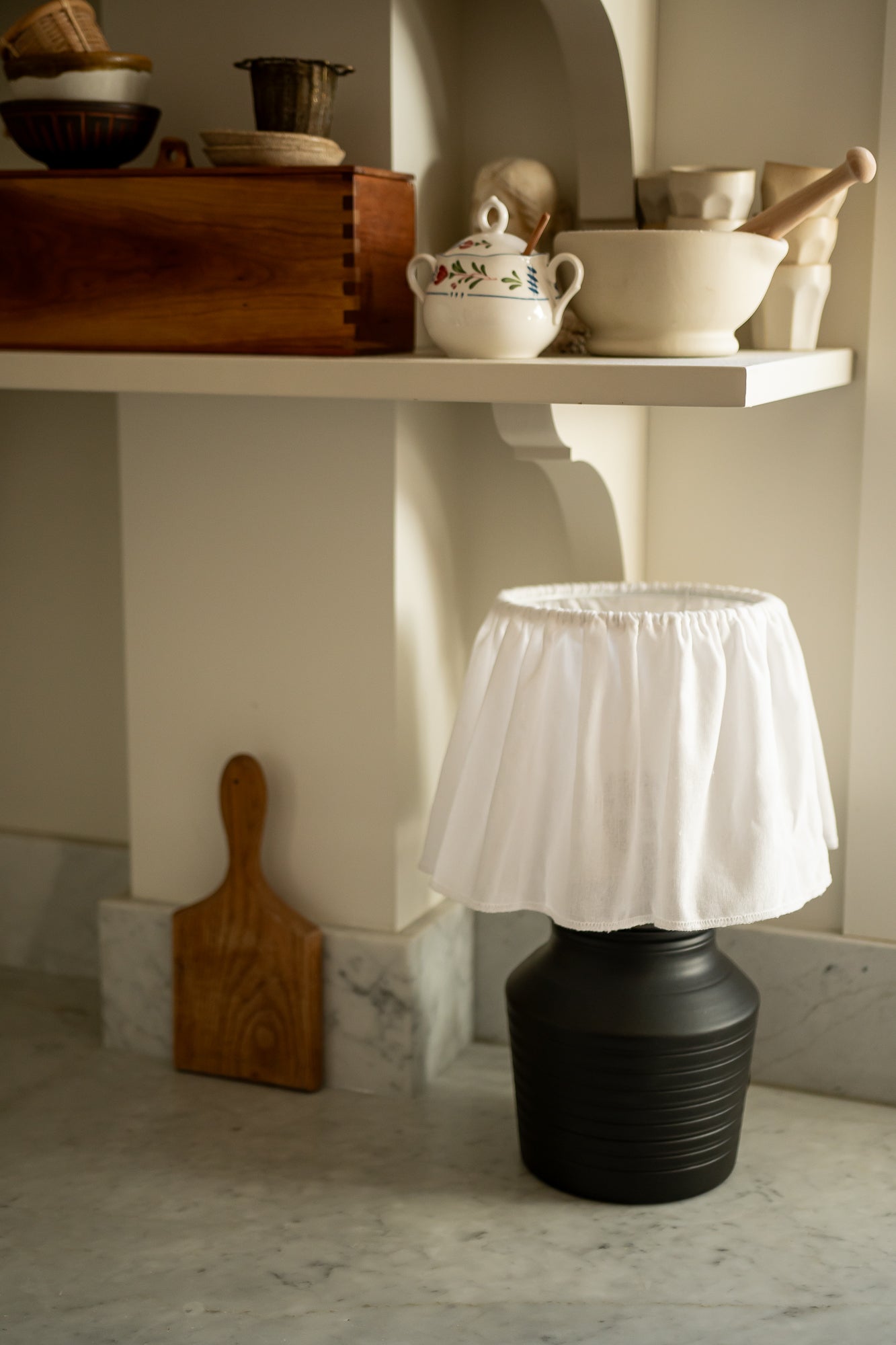 June Voltaire Grande Ruffled Table Lamp