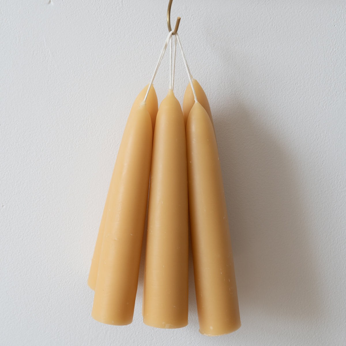 June Wide Beeswax Taper Candles