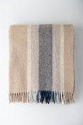 Wool Blanket - Navy College Stripe
