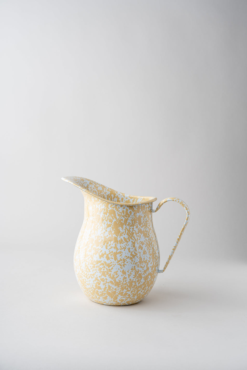 June Enamel Splatterware Pitcher - Yellow