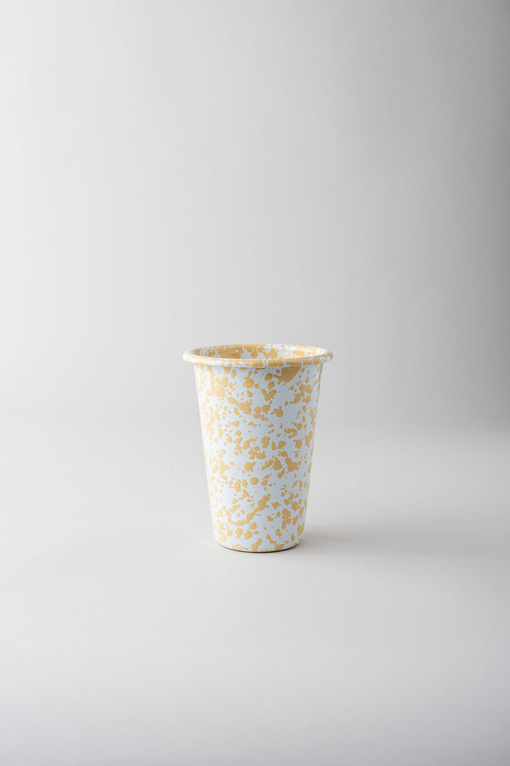 Enamel Splatterware Tumbler - 14oz - Yellow